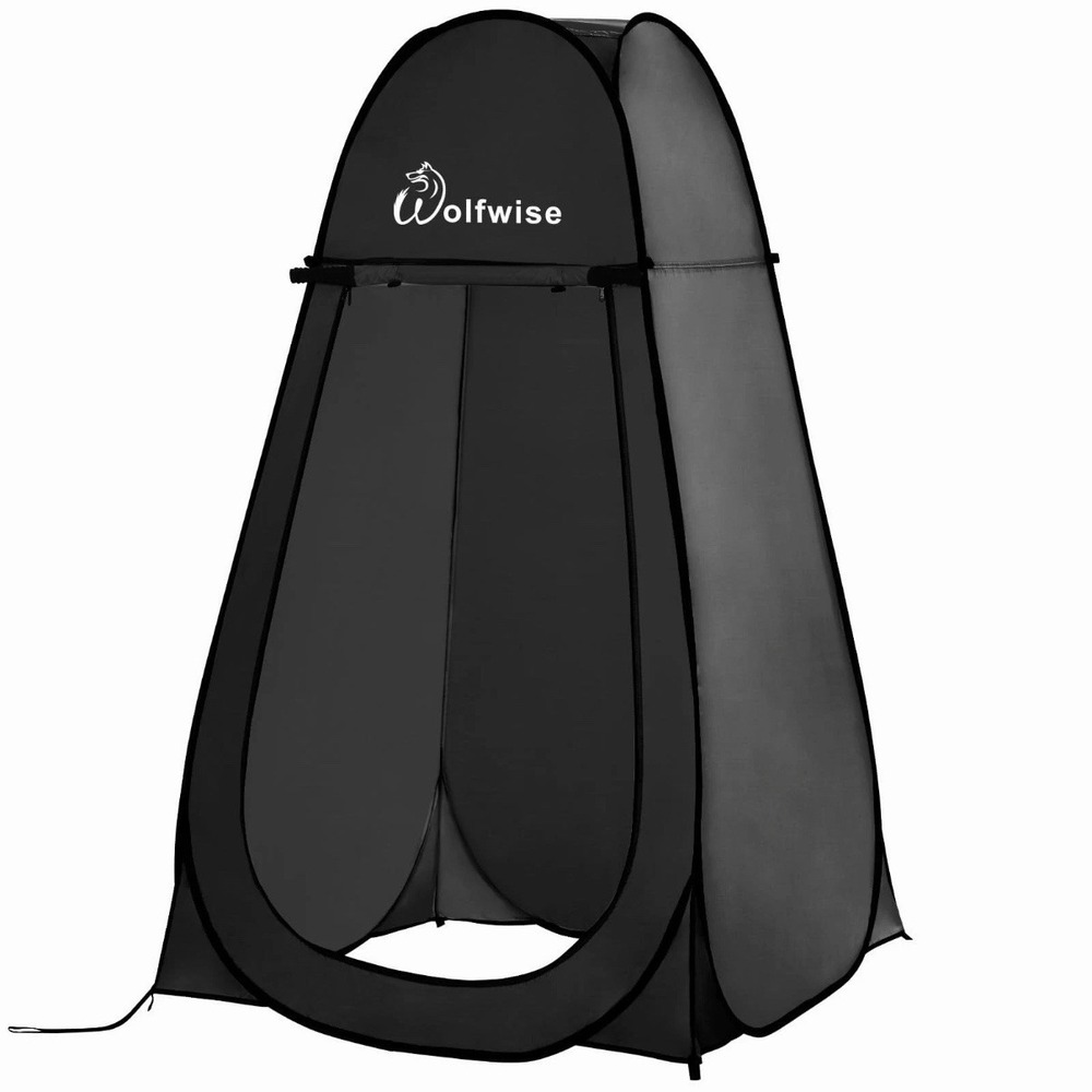Wolfwise Pop Up Shower Tent for Camping, Portable Instant Changing Tent with ...